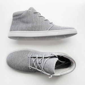 Baretraps Gray Knit Sneakers - High Top Light Weight Mesh Boots 10M